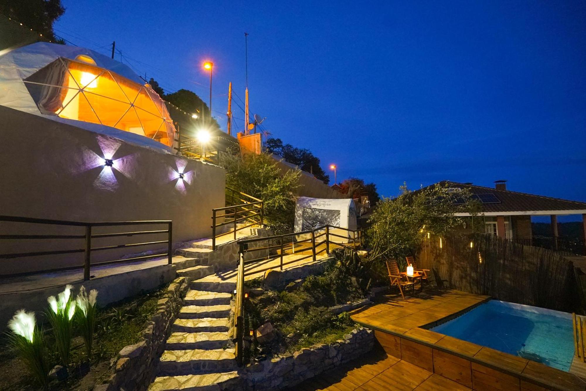 Aaa View Private Terrace Outdoor Heated Hot Tub Family Fun Villa Badalona Eksteriør billede