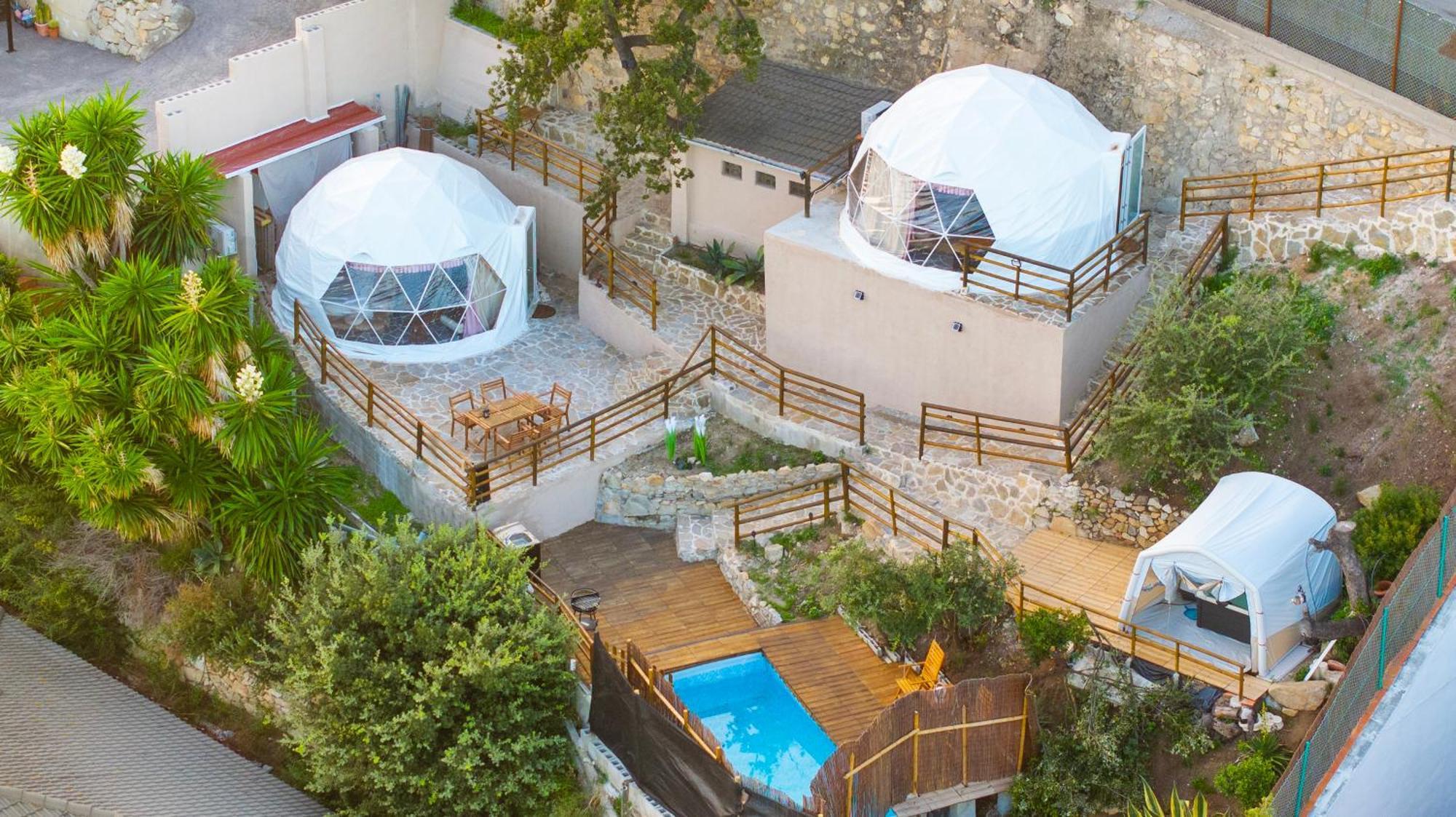 Aaa View Private Terrace Outdoor Heated Hot Tub Family Fun Villa Badalona Eksteriør billede